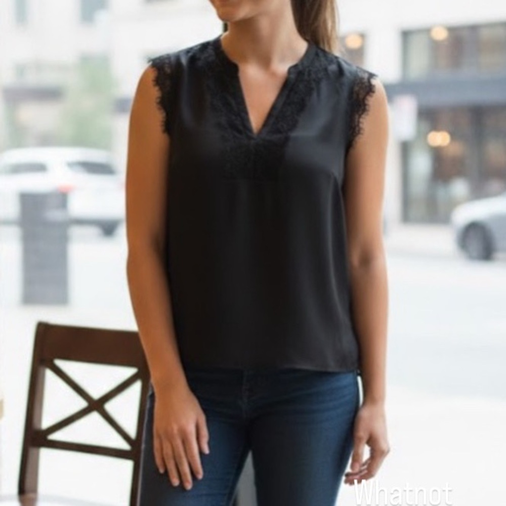 Elegant Black Sleeveless Top